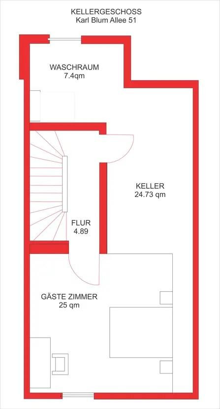 Neuwertiges 6-Zimmer-Reihenhaus mit Einbauküche in Frankfurt – Karl-Blum-Allee 51, 24943 Frankfurt(Höchst) – Vorschaubild 25