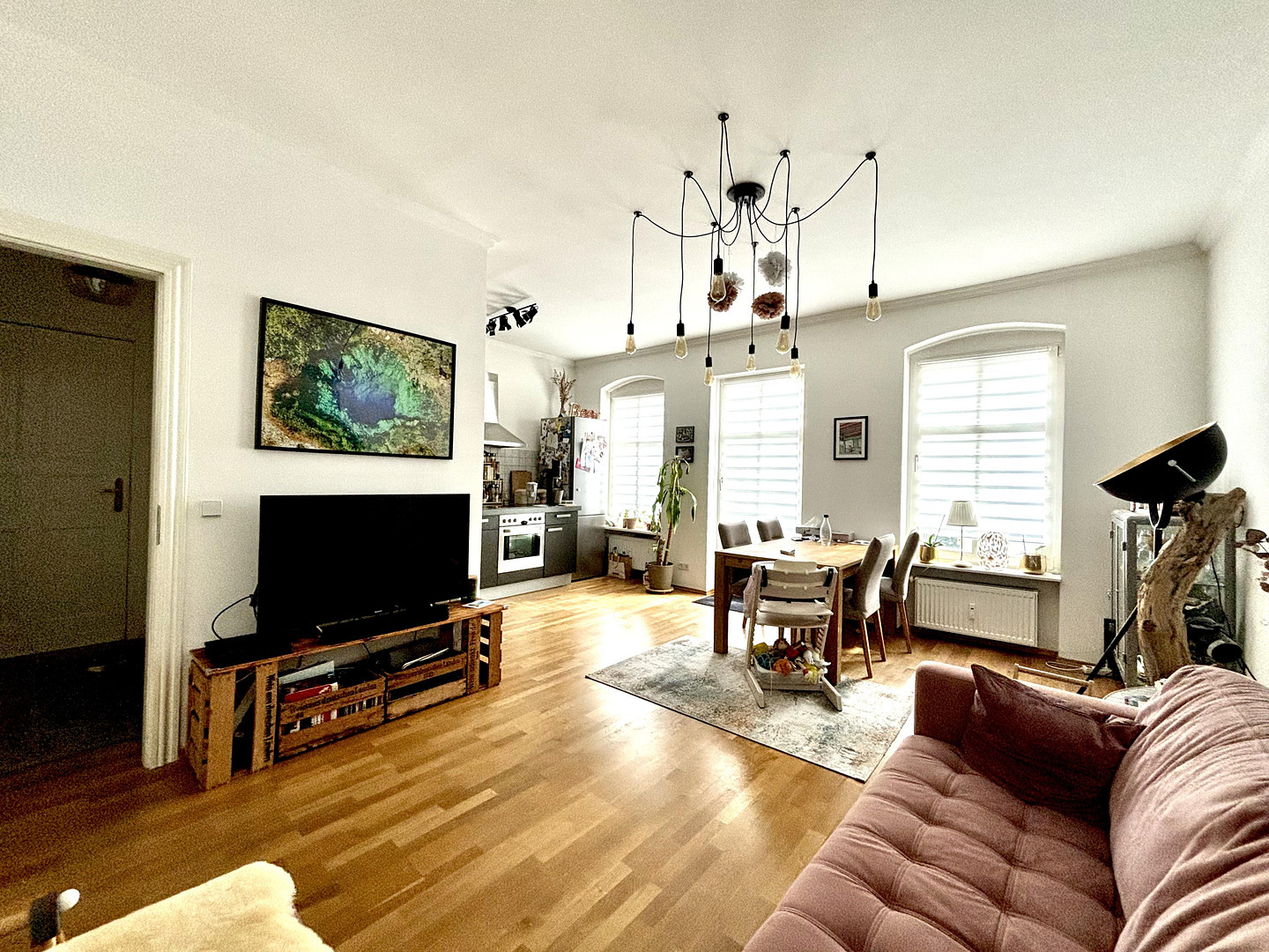 Helle 3-Zimmer-Wohnung mit Balkon & Grünblick im ruhigen Gartenhaus – Boxhagener Kiez – Boxhagener Straße 59, 10245 Berlin(Friedrichshain) – Vorschaubild 3