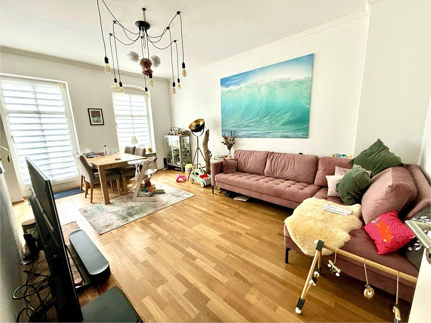 Helle 3-Zimmer-Wohnung mit Balkon & Grünblick im ruhigen Gartenhaus – Boxhagener Kiez – Boxhagener Straße 59, 10245 Berlin(Friedrichshain) – Vorschaubild 2