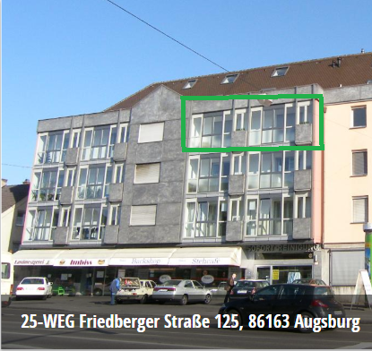 Helle 3-Zimmer-Wohnung 106 m² | Verglaster Balkon| EBK – Friedberger Str. 125, 86163 Augsburg(Hochzoll) – Vorschaubild 6