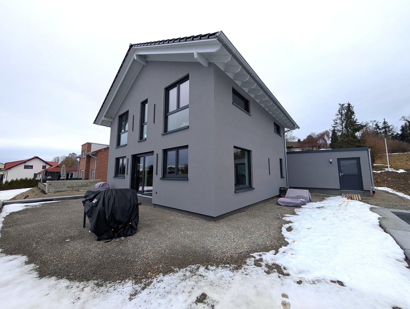 Neubau Einfamilienhaus (KFW 40) mit Doppelgarage und großer Terrasse – Hessisch Lichtenau - Walburg(Walburg) – Vorschaubild 3