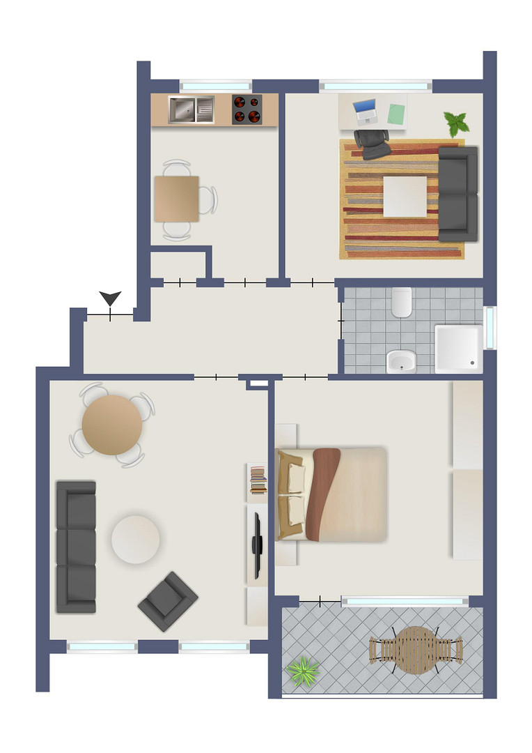 Frisch sanierte 3-Zimmer-Wohnung mit Loggia in Hamburg-Sasel – Schönsberg 37, 22395 Hamburg(Sasel) – Vorschaubild 14