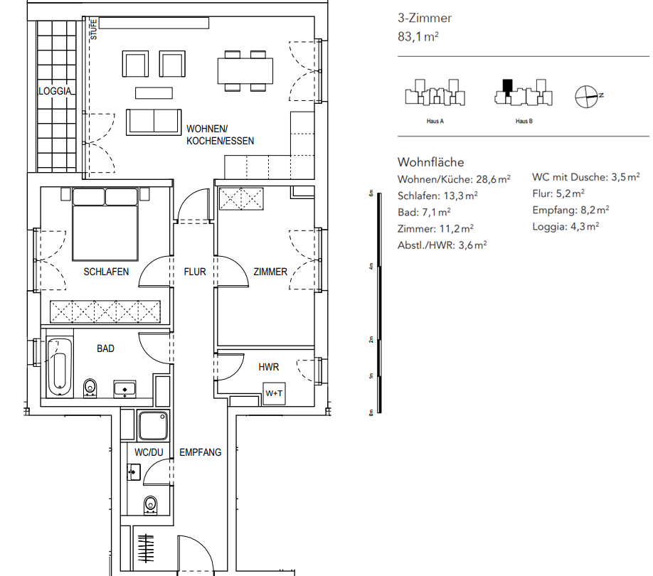 Neubau‑3‑Zimmer‑Wohnung in ruhiger Lage mit 2 Bädern und Süd-Loggia – Berlin(Mariendorf) – Vorschaubild 19