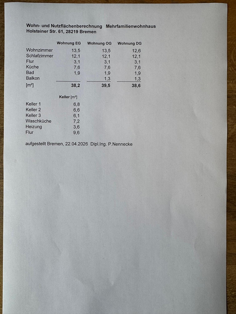 Kleines MFH mit drei Wohnungen und Garten - Bremen-Osterfeuerberg – 28219 Bremen-Osterfeuerberg(Osterfeuerberg) – Vorschaubild 37