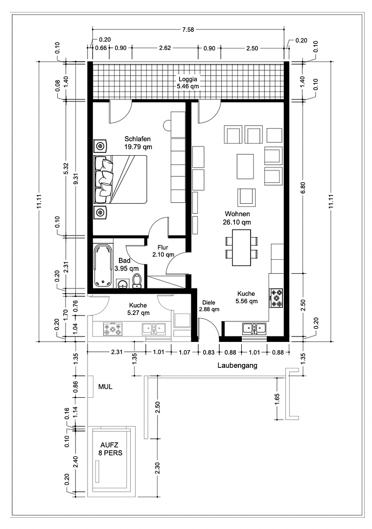 Möblierte 2-Zimmer-Wohnung mit TG-Stellplatz zu verkaufen – Erich-Ollenhauer-Str. 32e, 65187 Wiesbaden – Vorschaubild 20