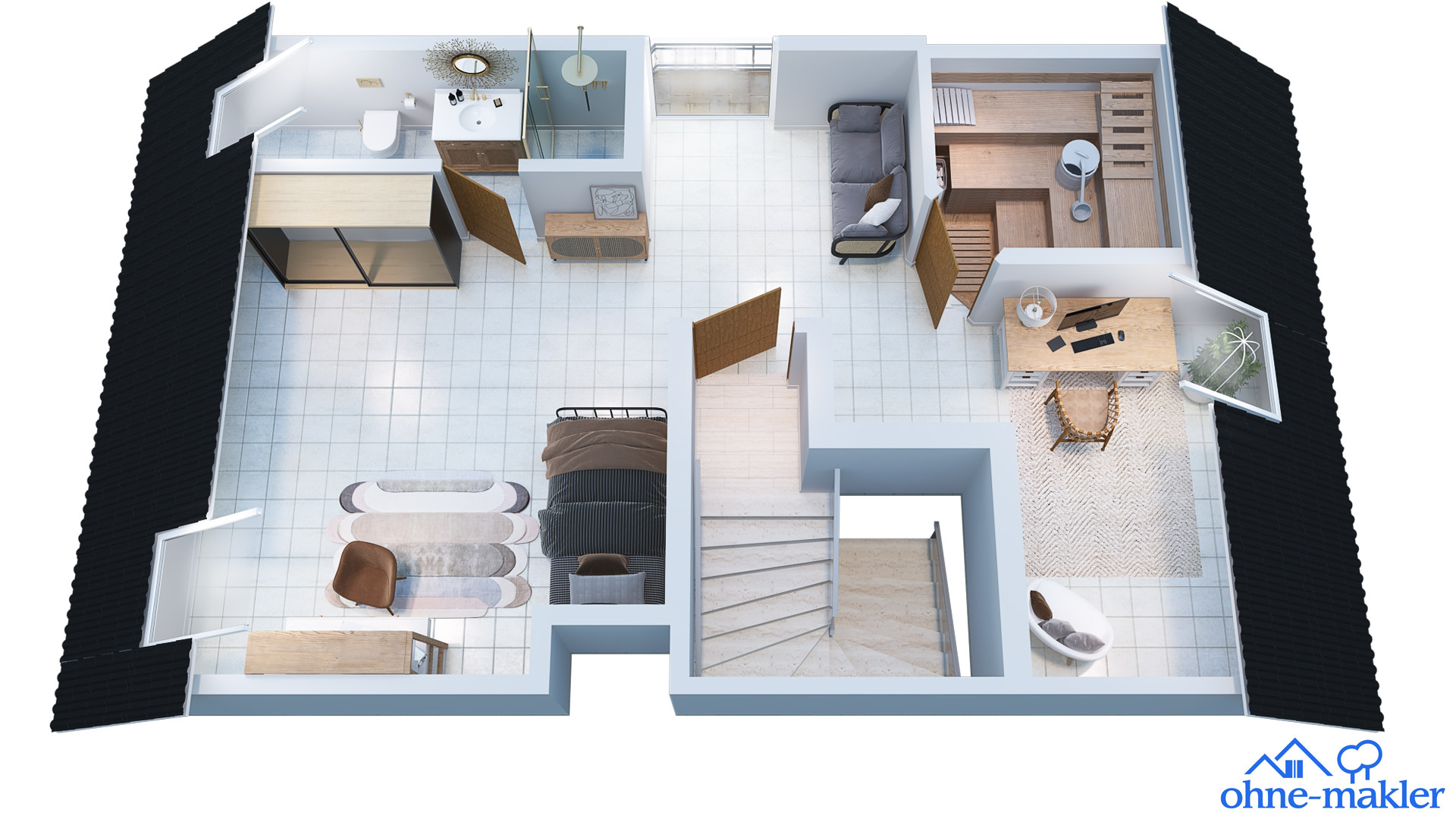 Ohne Provision. Große Doppelhaushälfte mit Wintergarten, Sauna und vielseitiger Aufteilung - München – Karlsbader Straße 5a, 80937 München(Am Hart) – Vorschaubild 19
