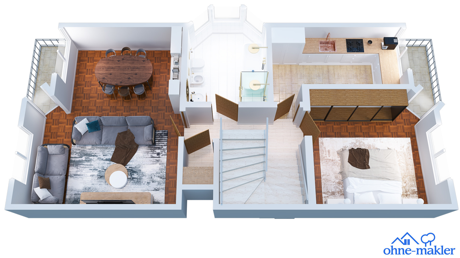 Ohne Provision. Große Doppelhaushälfte mit Wintergarten, Sauna und vielseitiger Aufteilung - München – Karlsbader Straße 5a, 80937 München(Am Hart) – Vorschaubild 18