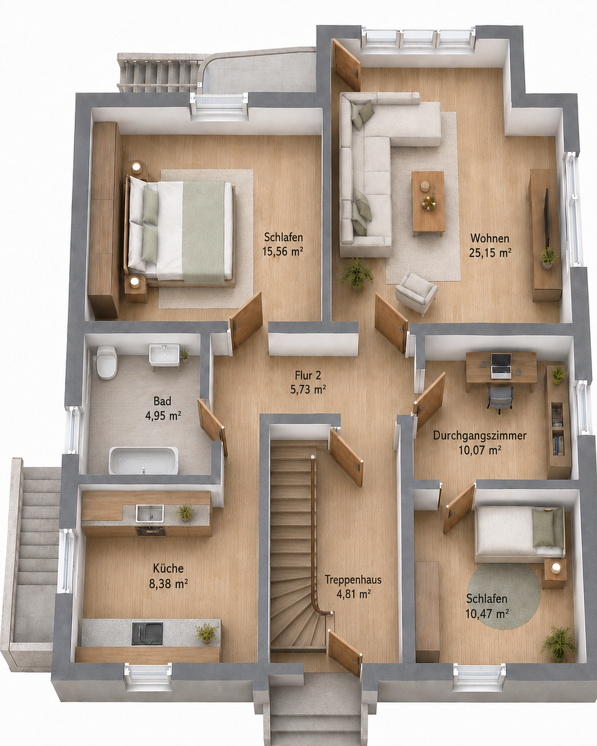 Familienfreunliche 4-Zimmer Wohnung im Erdgeschoss in Hildesheim - Himmelsthür – Am Kupferstrange 2, 31137 Hildesheim(Himmelsthür) – Vorschaubild 17