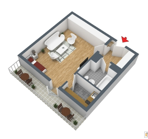 München-Solln - Apartment mit sonnigem Balkon, Wellnessbereich und Tierfaragenstellplatz – Drygalskiallee 118, 81477 München-Solln(Solln) – Vorschaubild 3