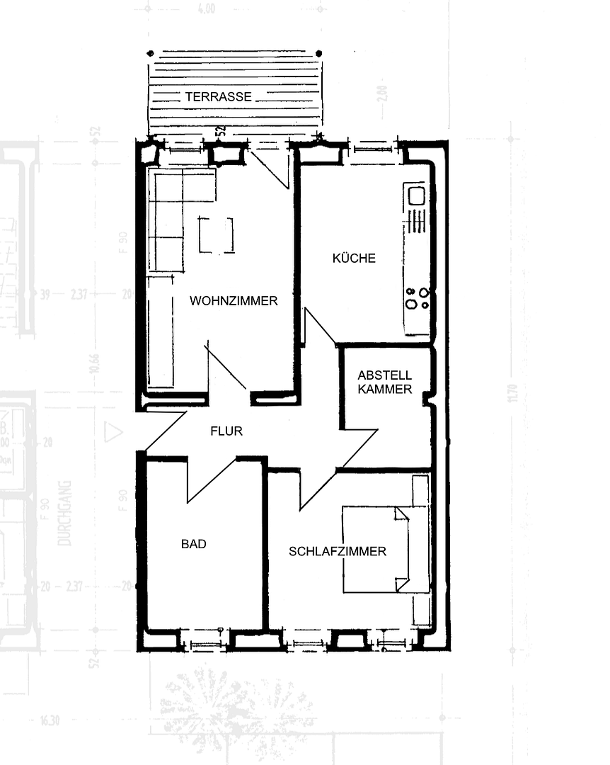 Großzügige, frisch renovierte 2-Zimmer-Wohnung mit Terrasse & EBK in Magdeburg – Friesenstraße 57, 39108 Magdeburg(Stadtfeld) – Vorschaubild 7