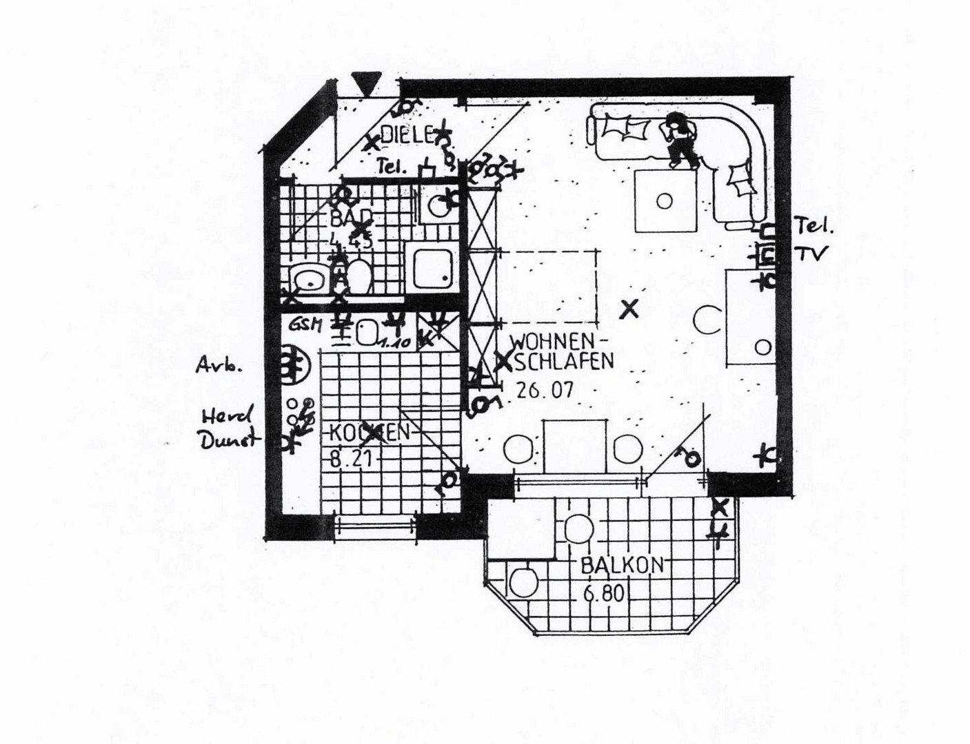 Sonnige 1-Zimmer-Wohnung in Diedorf mit Süd-Balkon und Einbauküche - perfekt für Singles oder Büro – Diedorf(Diedorf Markt) – Vorschaubild 26
