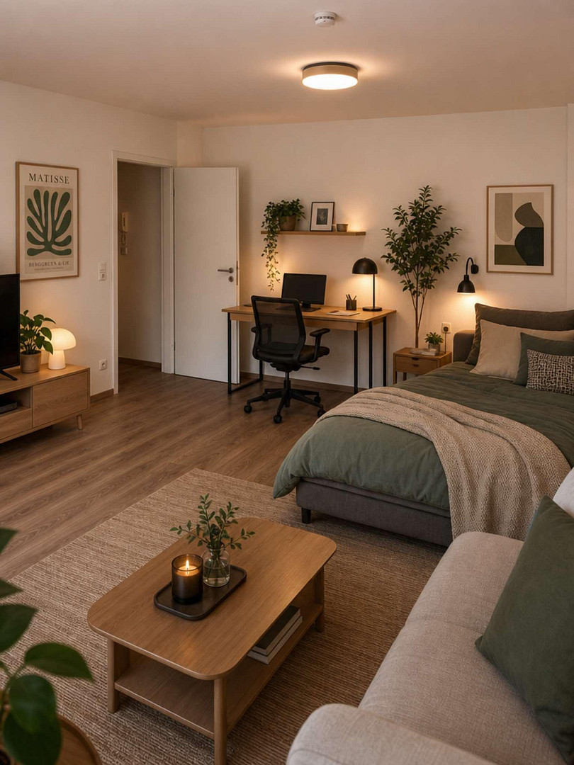 Sonnige 1-Zimmer-Wohnung in Diedorf mit Süd-Balkon und Einbauküche - perfekt für Singles oder Büro – Diedorf(Diedorf Markt) – Vorschaubild 2