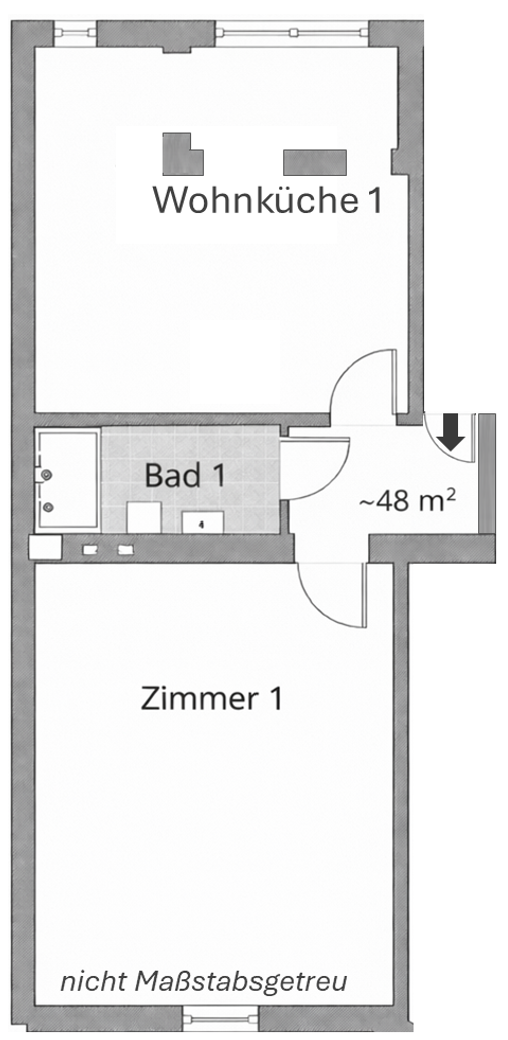 Exklusiver Altbaucharme – Erstbezug nach Sanierung – Essen(Frohnhausen) – Vorschaubild 8