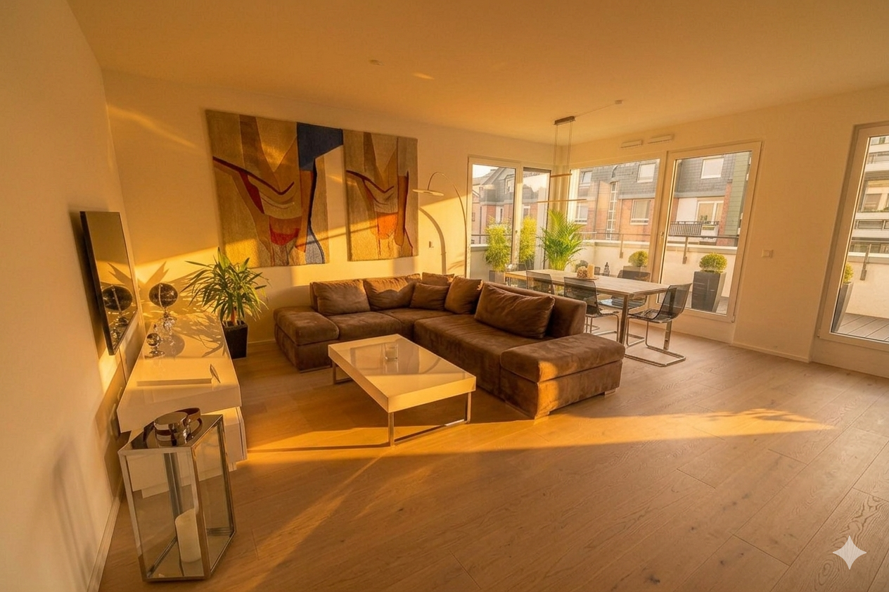 Moderne & sonnige 3-Zimmer-Wohnung im 3.OG mit XXL-Dachterrasse in Köln-Niehl – Friedrich-Karl-Str. 135, 50735 Köln(Niehl) – Vorschaubild 2