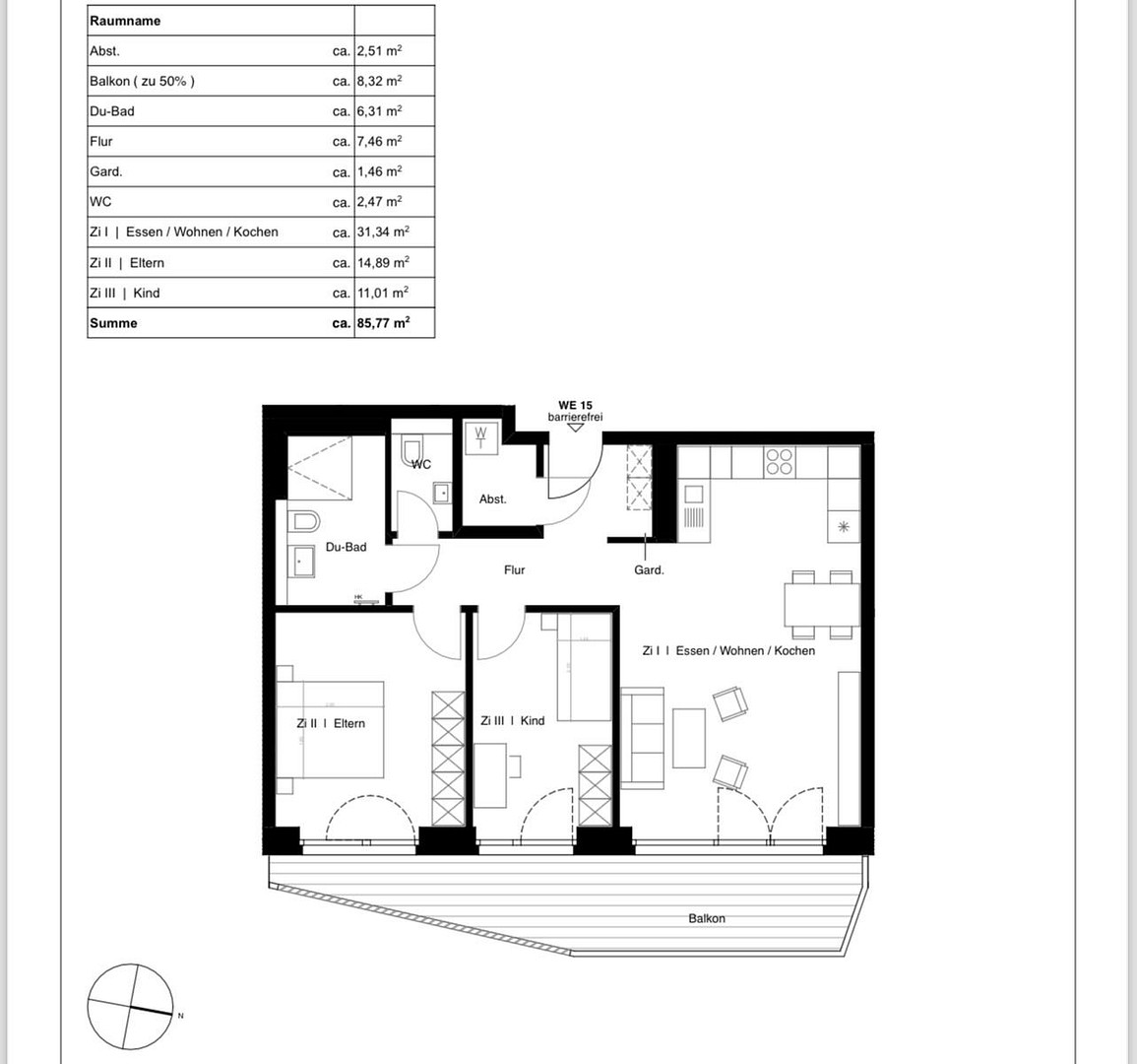 ERSTBEZUG- 3 Zimmer Wohnung – Bürgerstraße 53A, 12347 Berlin(Britz) – Vorschaubild 3