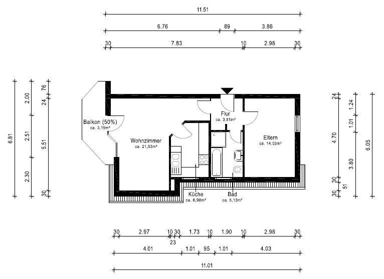 Attraktive, sanierte 2-Zimmer-Dachgeschosswohnung mit Balkon, Garage und Einbauküche – Seligenstädter Str. 21, 63322 Rödermark(Ober-Roden) – Vorschaubild 20