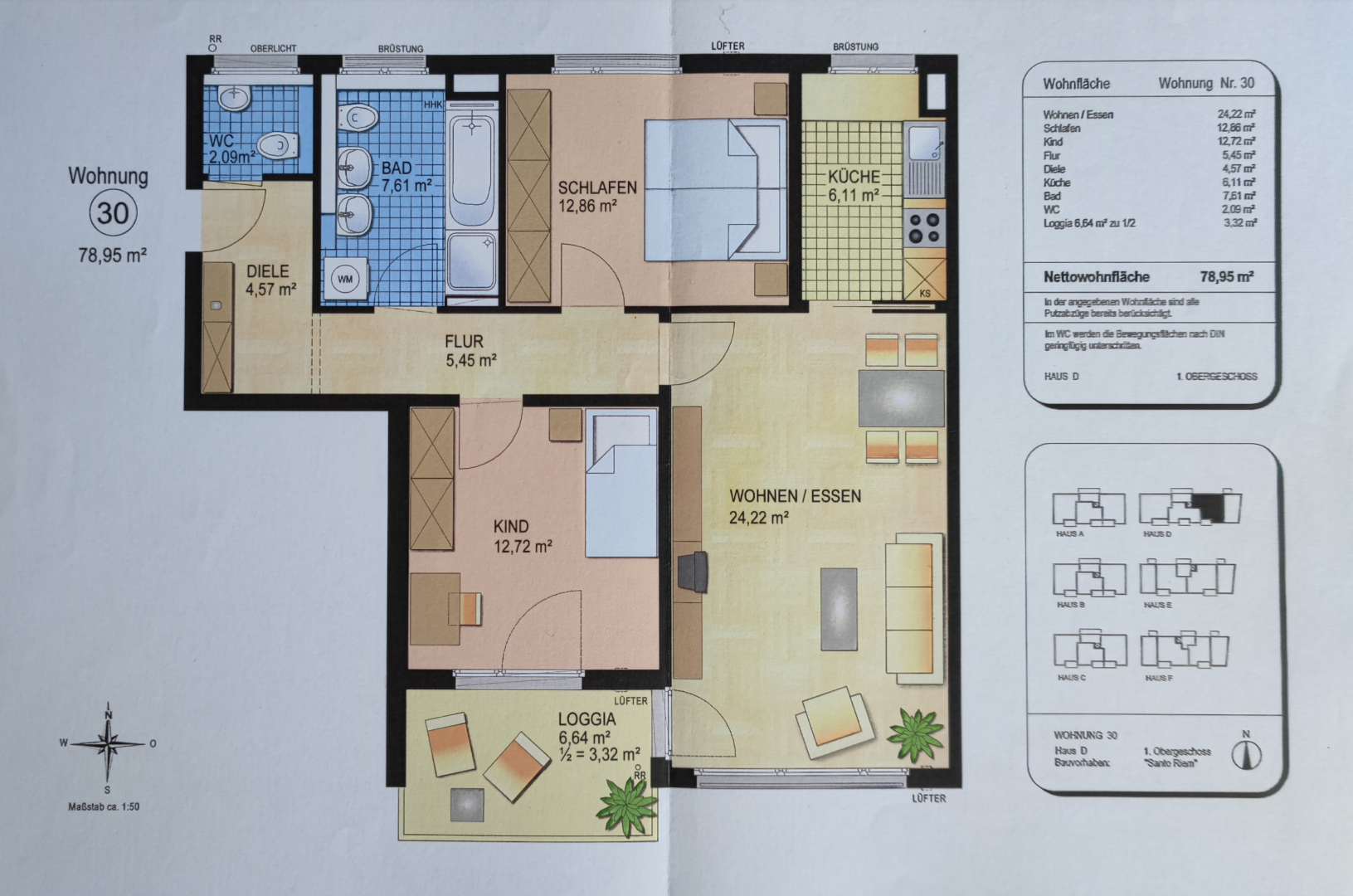 Riemer See Park – 3-Zi. 79 m², Loggia + TG/Wallbox, Vollbad + Minibad – frisch renoviert, 1. OG, A+ – Georg-Kerschensteiner-Straße 43, 81829 München(Riem) – Vorschaubild 21