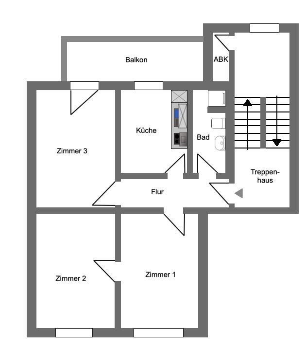 Stilvoll sanierte 3-Zimmer Wohnung mit Balkon & Einbauküche - provisionsfrei direkt vom Eigentümer – Bochum – Vorschaubild 13