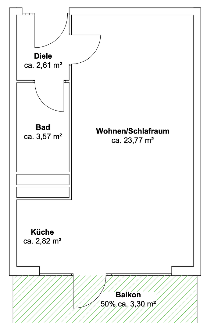 Erstbezug nach Sanierung - Löffelfertiges Apartment mit Balkon & Pool – Drygalski-Allee 118, 81477 München(Solln) – Vorschaubild 14
