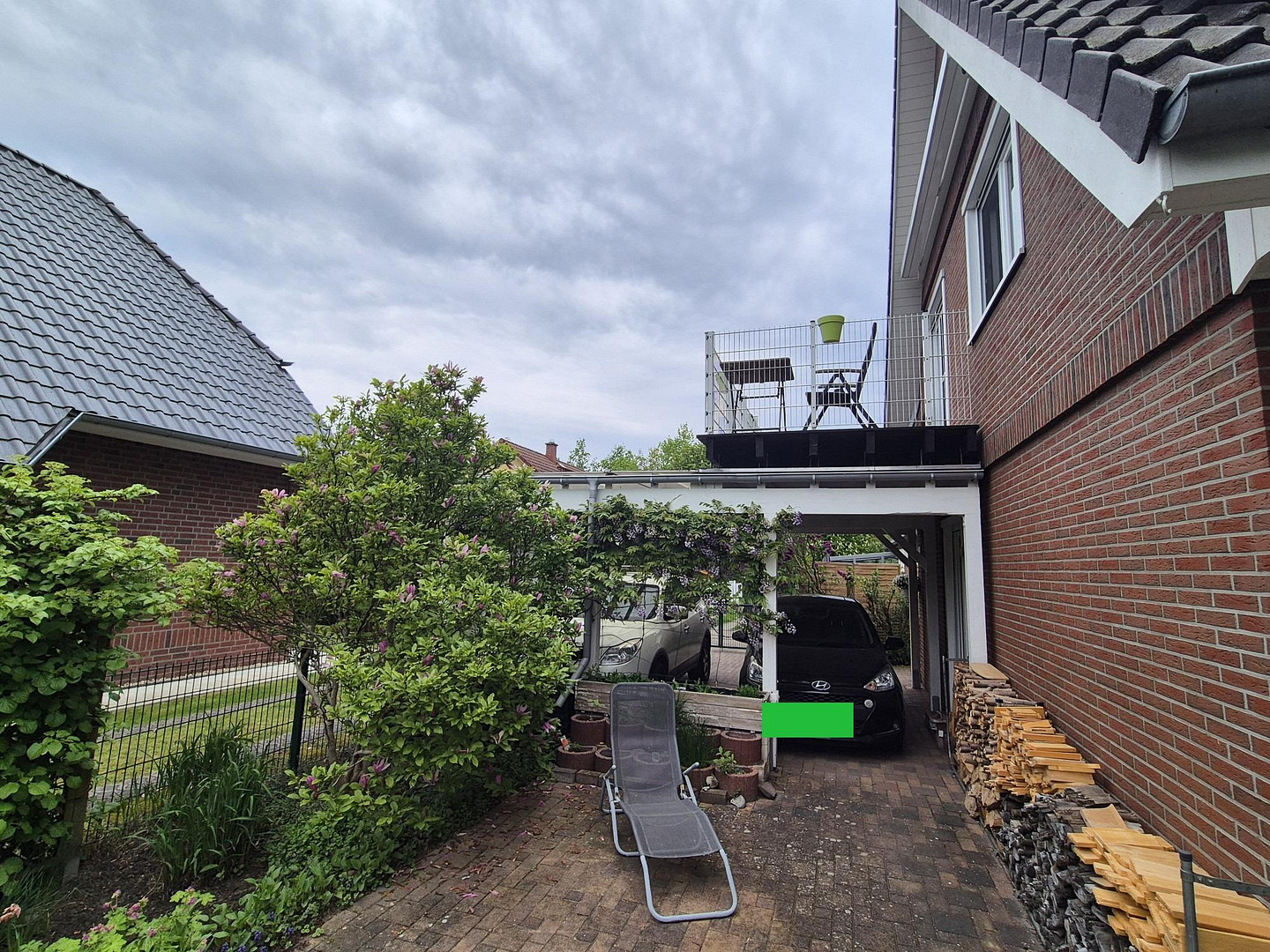 Doppelcarport mit Dachterrasse