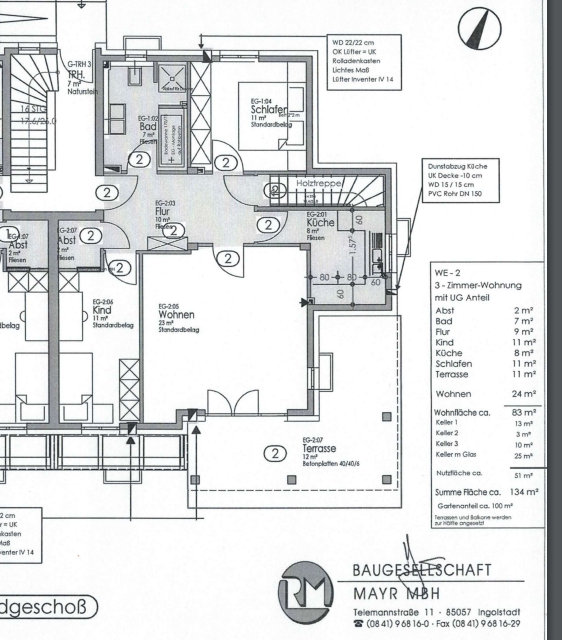 Privat: Schöne sonnige 4 ZKB Gartenwohnung / Maisonette, 134m² Nutzfläche in IN Unterbrunnenreuth – Ingolstadt(Unterbrunnenreuth) – Vorschaubild 12