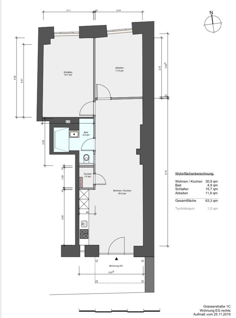 Exklusive EG Loft-Wohnung mit 3ZKB in Schwanthalerhöhe – kernsaniert, ruhig und repräsentativ – Grasserstrasse 1c, 80339 München(Ludwigsvorstadt) – Vorschaubild 12