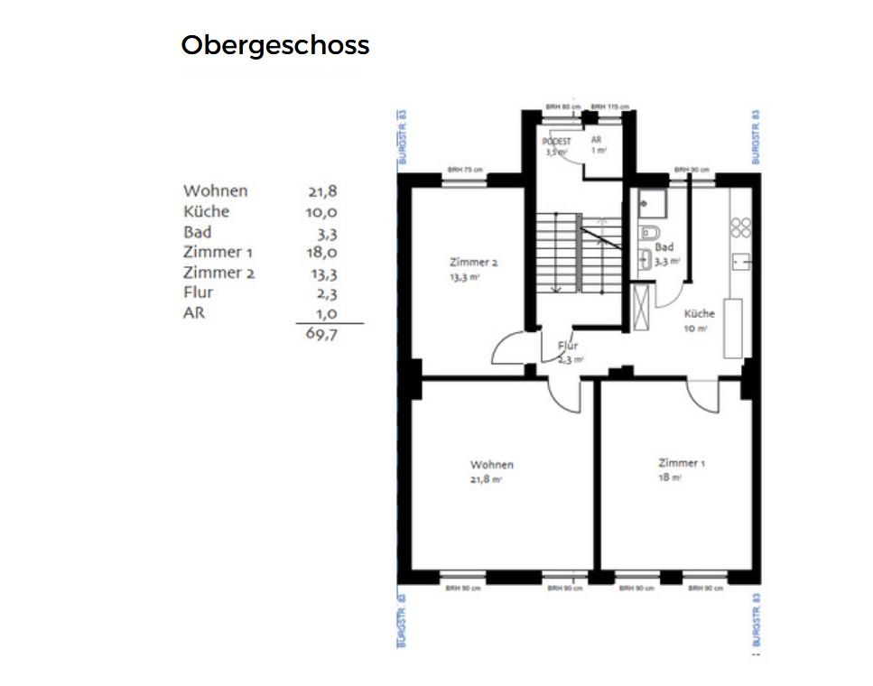 Helle 3-Zimmer Wohnung in Solingen Mitte – Burgstr. 83, 42655 Solingen – Vorschaubild 16