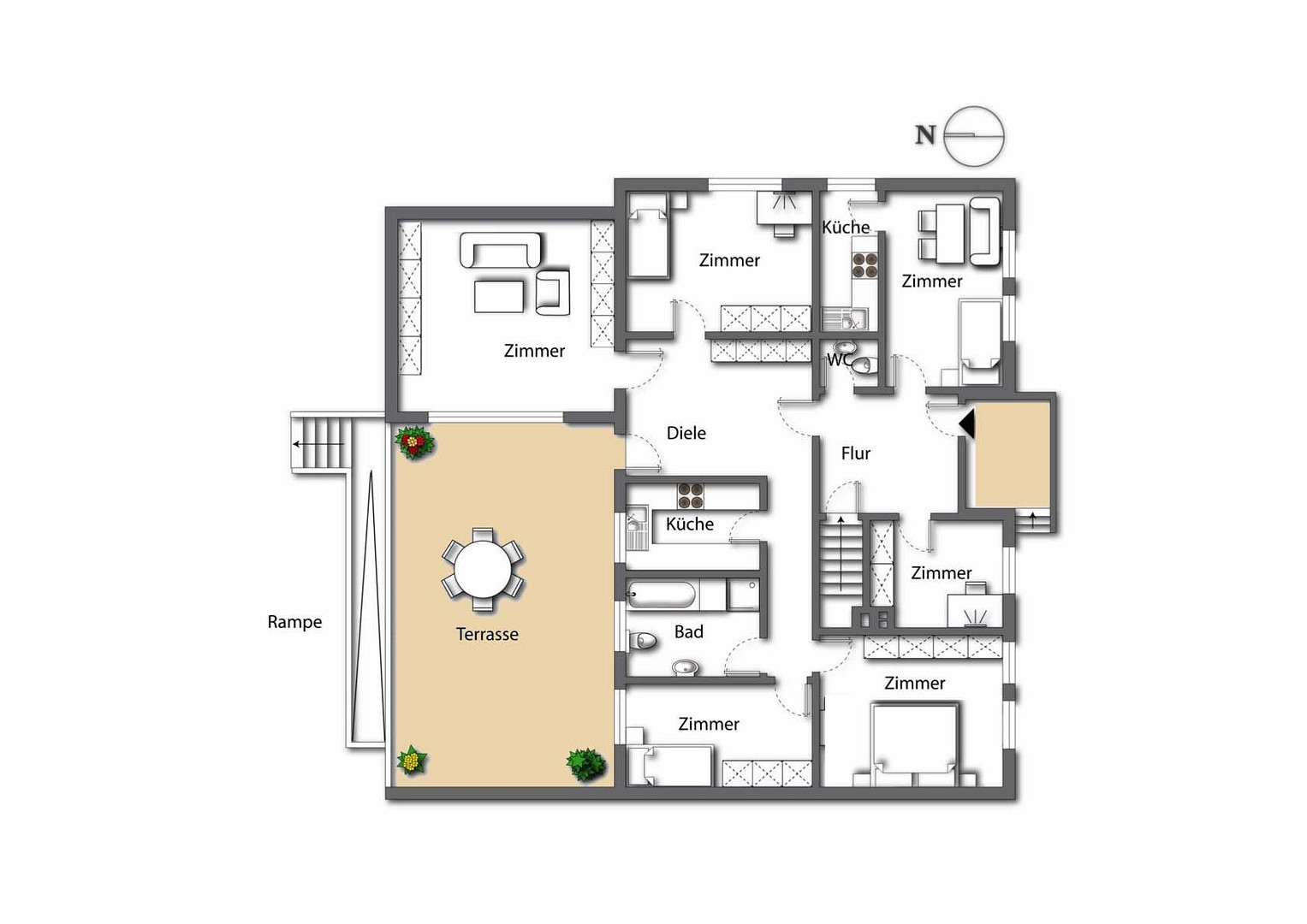 Provisionsfrei - Barrierefreier Winkelbungalow, 6 Zimmer - 150 m2 – Kornweg 2, 2943 Weißwasser(Weißwasser/O.L.) – Vorschaubild 27