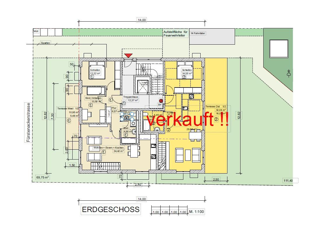Moderne Neubauwohnung mit großzügigem Südwest-Garten in München-Solln – München(Solln) – Vorschaubild 3