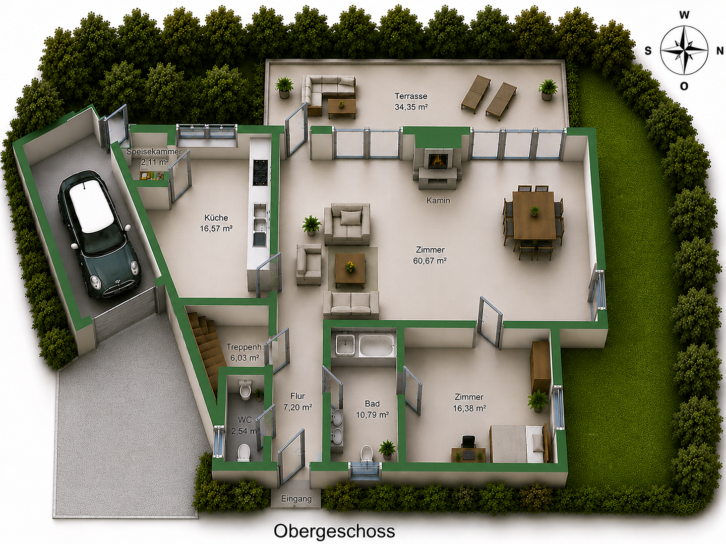 Besonderes Architektenhaus mitten im Grünen für Individualisten – Bochum(Dahlhausen) – Vorschaubild 23