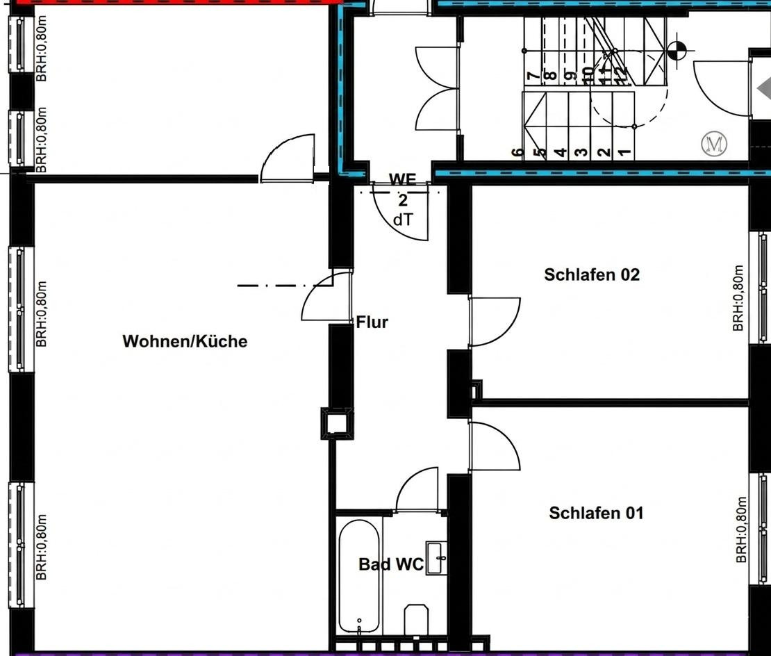 4-Zimmer-EG-Wohnung mit eigener Terrasse in Dortmund-Klinikviertel – Dortmund(Mitte) – Vorschaubild 6