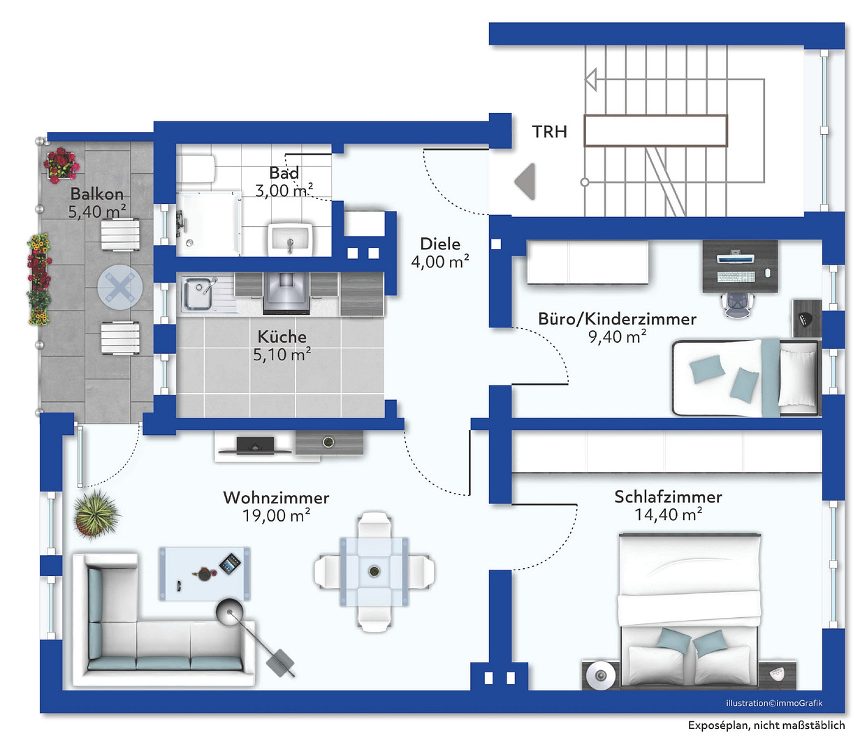 Modernisierte 3-Zimmer-Wohnung mit Balkon & Einbauküche in zentraler Lage von Mönchengladbach – Leibnizstraße 40, 41061 Mönchengladbach(Innenstadt) – Vorschaubild 15