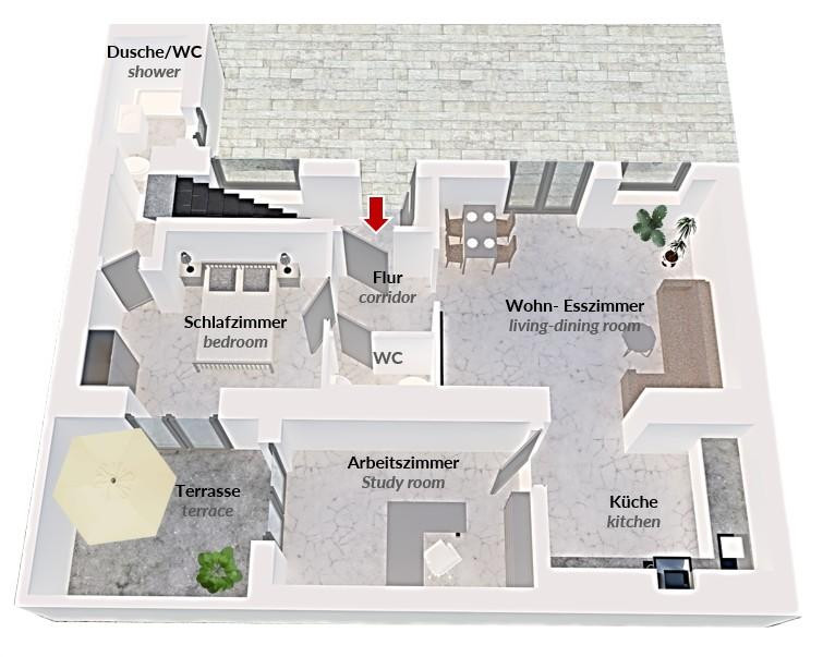 Hochwertige 3-Zi Neubauwohnung, ruhig, 3 Min fußläufig zum Bhf & Rheinufer – Mainz-Kastel – Vorschaubild 7