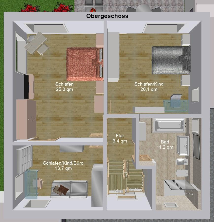 Neuwertige Stadtvilla Massiv großzügige Raumaufteilung Naturbaustoffe – Rosenheim – Vorschaubild 23