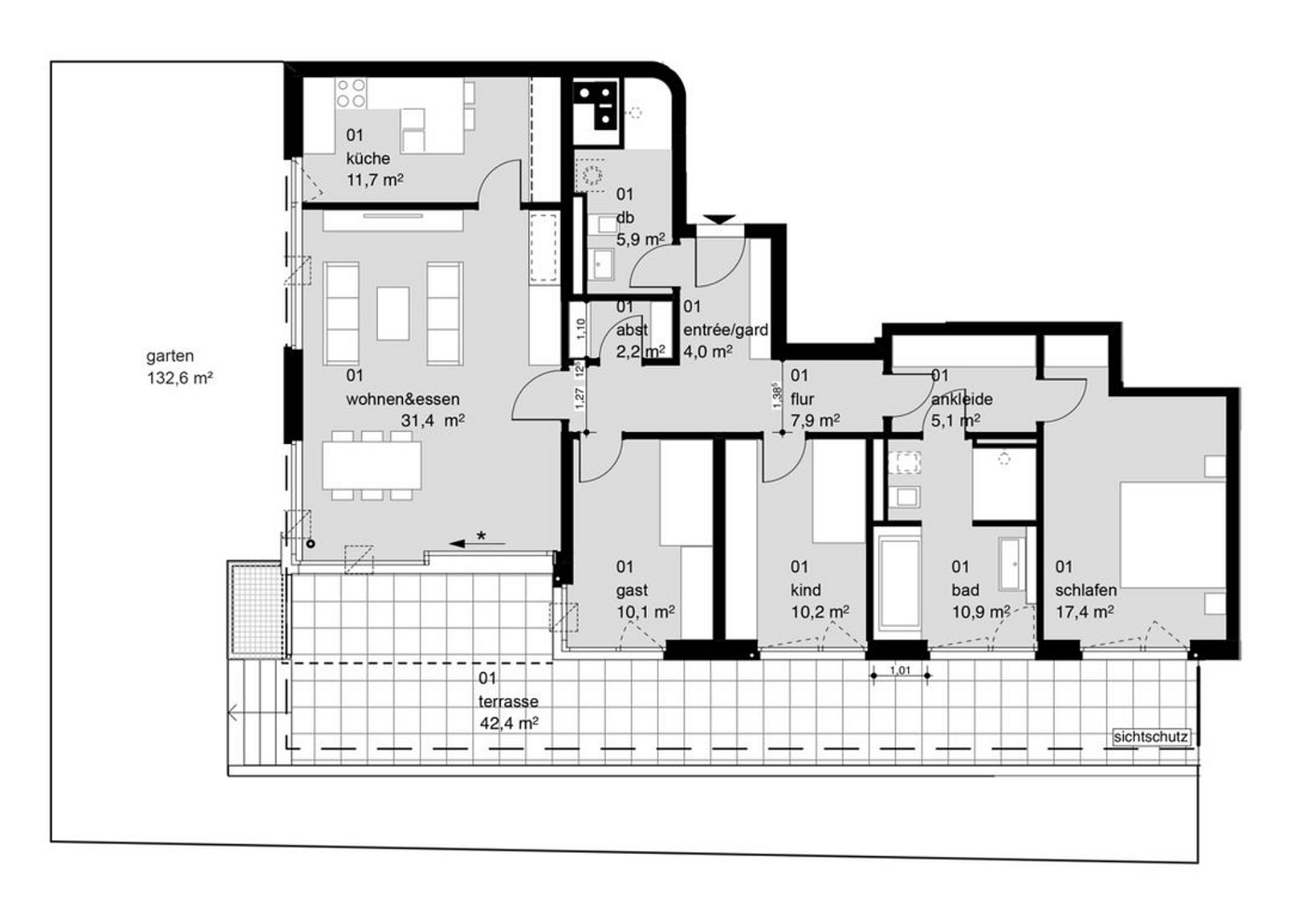 Traumhafte 4,5-Zimmer-Gartenwohnung in Alt-Bogenhausen – Osserstr. 50, 81679 München(Bogenhausen) – Vorschaubild 25