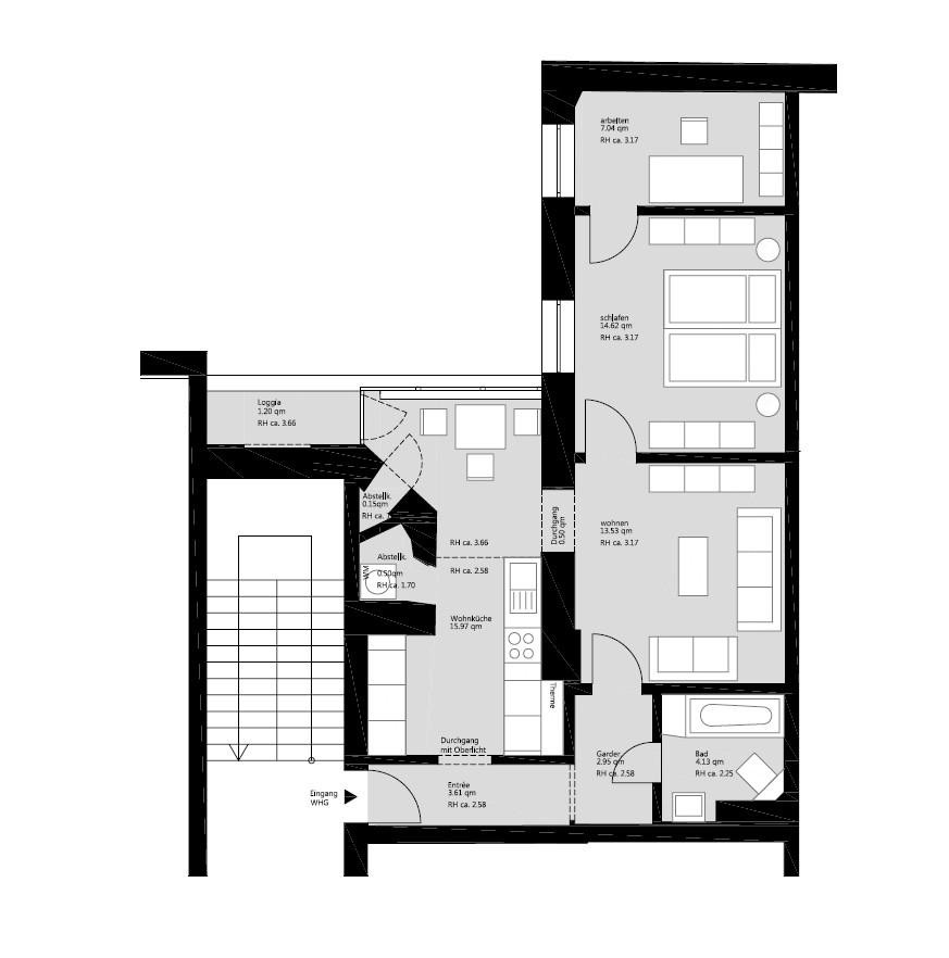 Provisionsfrei - wunderschöne, vermietete Altbauwohnung m. 3 Zimmern, heller Wohnküche, Balkon – 50735 Köln(Riehl) – Vorschaubild 20