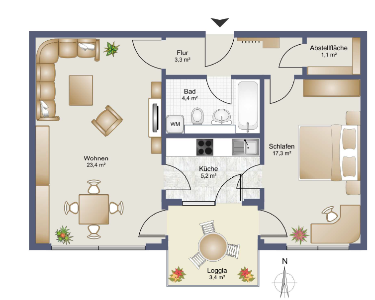 2-Zimmer-Wohnung in Obergiesing mit Südbalkon – München(Obergiesing) – Vorschaubild 9