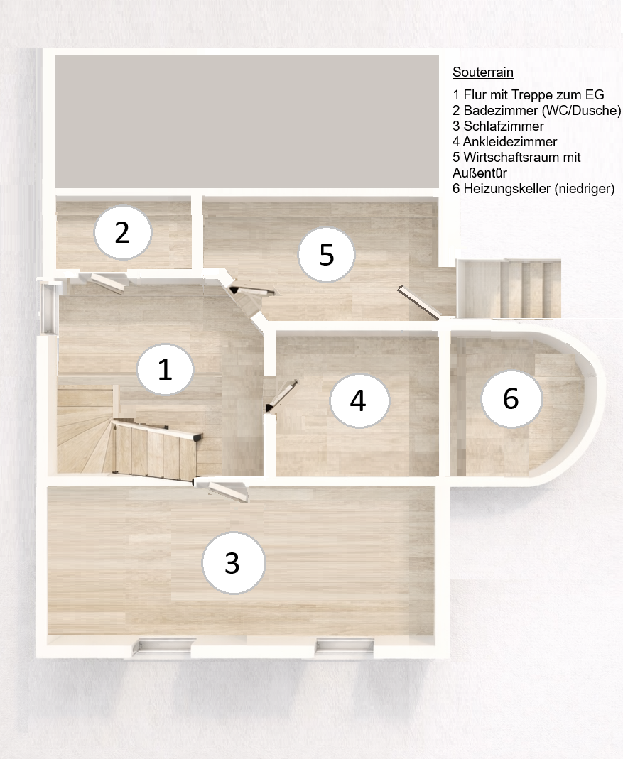 Luxuriöse Altbauvilla – energetisch modernisiert, klimatisiert, bezugsbereit, 2 Wintergärten/Atelier – Hamburg(Rahlstedt) – Vorschaubild 26