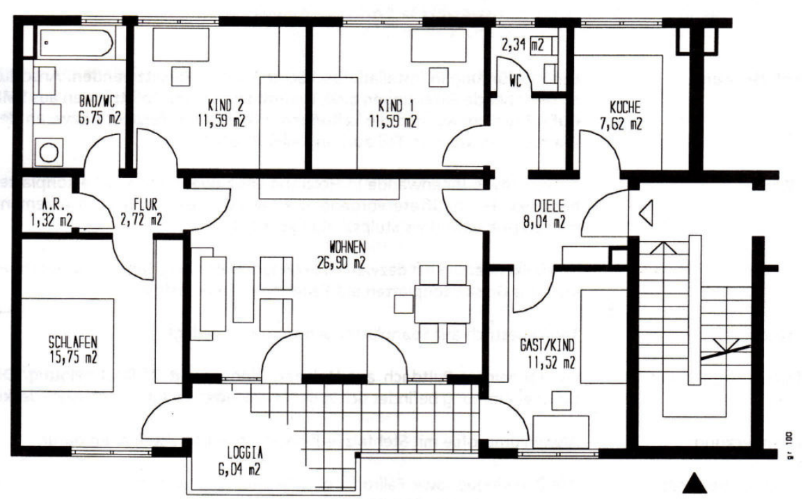 Attraktive 5-Zimmer-Wohnung in der Karlsruher Nordstadt – hell mit freiem Blick ins Grüne – Karlsruhe(Nordstadt) – Vorschaubild 19