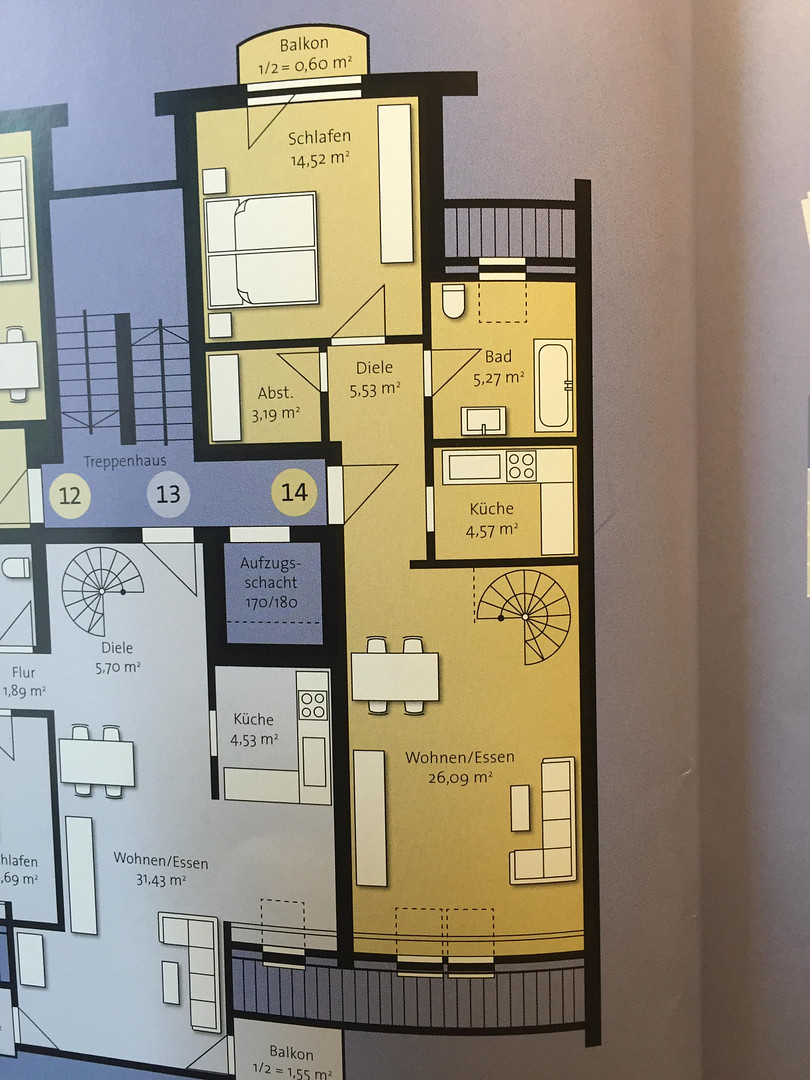 Helle 2,5-Zimmer-Galeriewohnung mit Balkon, 2 Duplex-Stellplätzen Nbg.-St. Jobst – Kaeppelstraße 9, 90491 Nürnberg(St. Jobst) – Vorschaubild 25