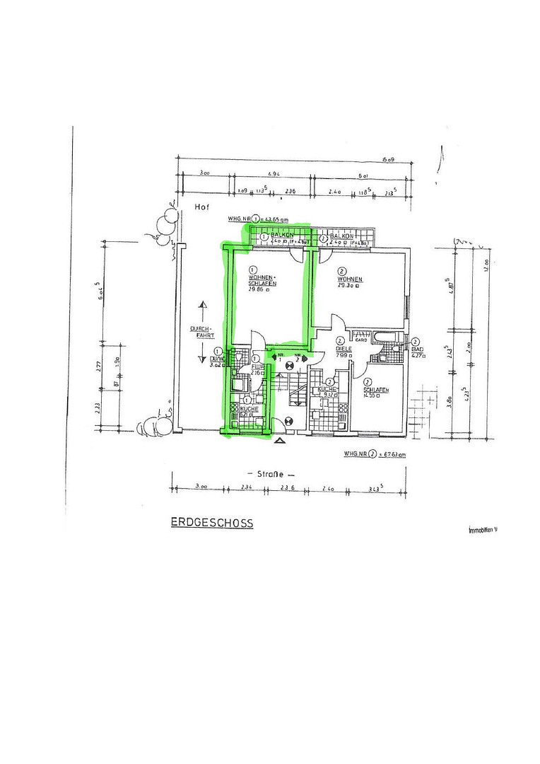 Bremerhaven Geestemünde 1 Zimmerwohnung mit Balkon – Gutenbergstraße 5, 27570 Bremerhaven(Geestemünde-Nord) – Vorschaubild 15
