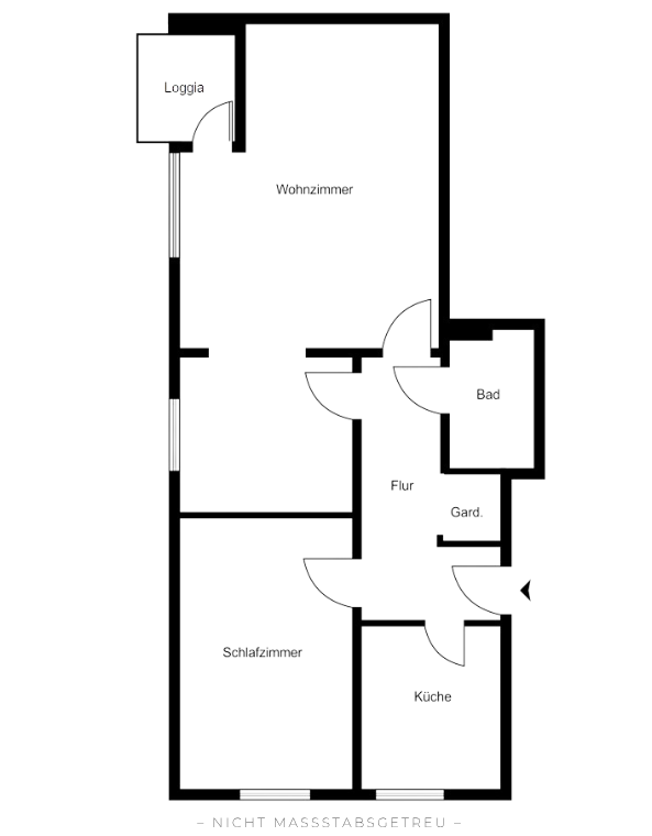 Frisch saniert! 2,5-Zi.-Wohnung mit Südloggia & TG provisionsfrei, Sasel – 22395 Hamburg – Vorschaubild 14