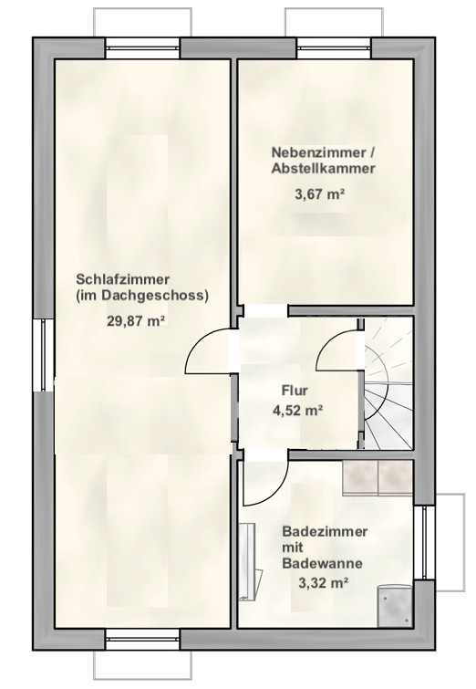 ** 1 von 8 WG-Zimmer ** in einem modernisiertes Reiheneckhaus in Kaufbeuren – Kaufbeuren(Neugablonz) – Vorschaubild 37