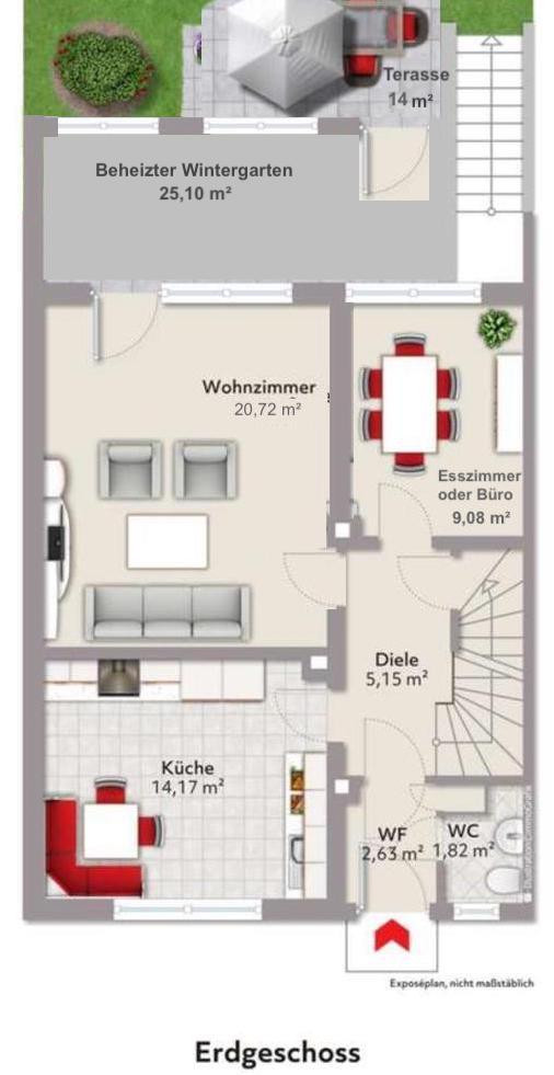 ** 1 von 8 WG-Zimmer ** in einem modernisiertes Reiheneckhaus in Kaufbeuren – Kaufbeuren(Neugablonz) – Vorschaubild 34