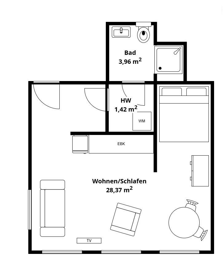 *PROVISIONSFREI* Airbnb Diamant mitten in Leipzig - sofort verfügbar – Faradaystraße 9, 4159 Leipzig(Möckern) – Vorschaubild 9