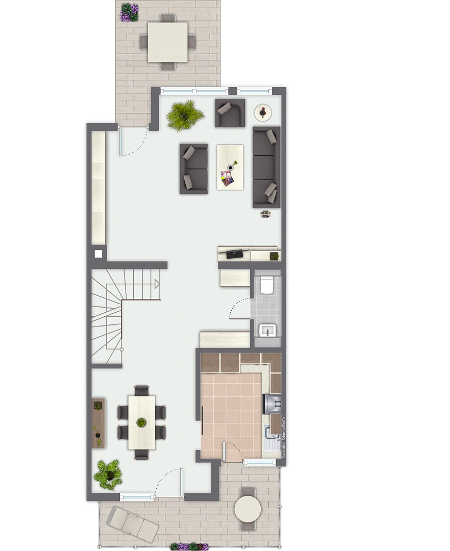 Elegantes Reihenhaus mit 5,5 Zimmern in Stuttgart-Heumaden – Stuttgart(Heumaden) – Vorschaubild 8
