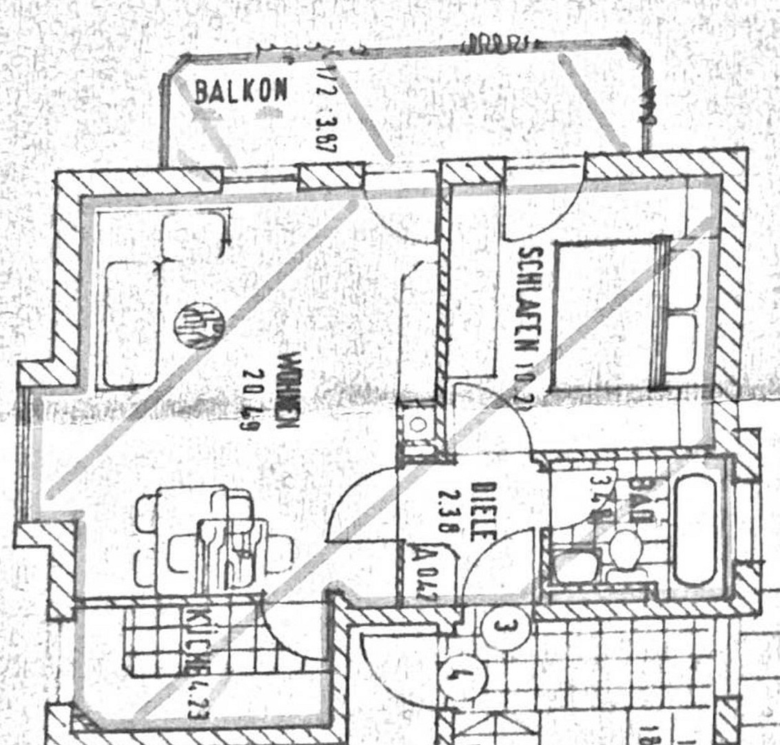 ROVISIONSFREI: Sehr helle, ideal geschnittene und ruhige 2-Zimmer-Wohnung – Rofanstraße 00, 81825 München(Trudering) – Vorschaubild 14