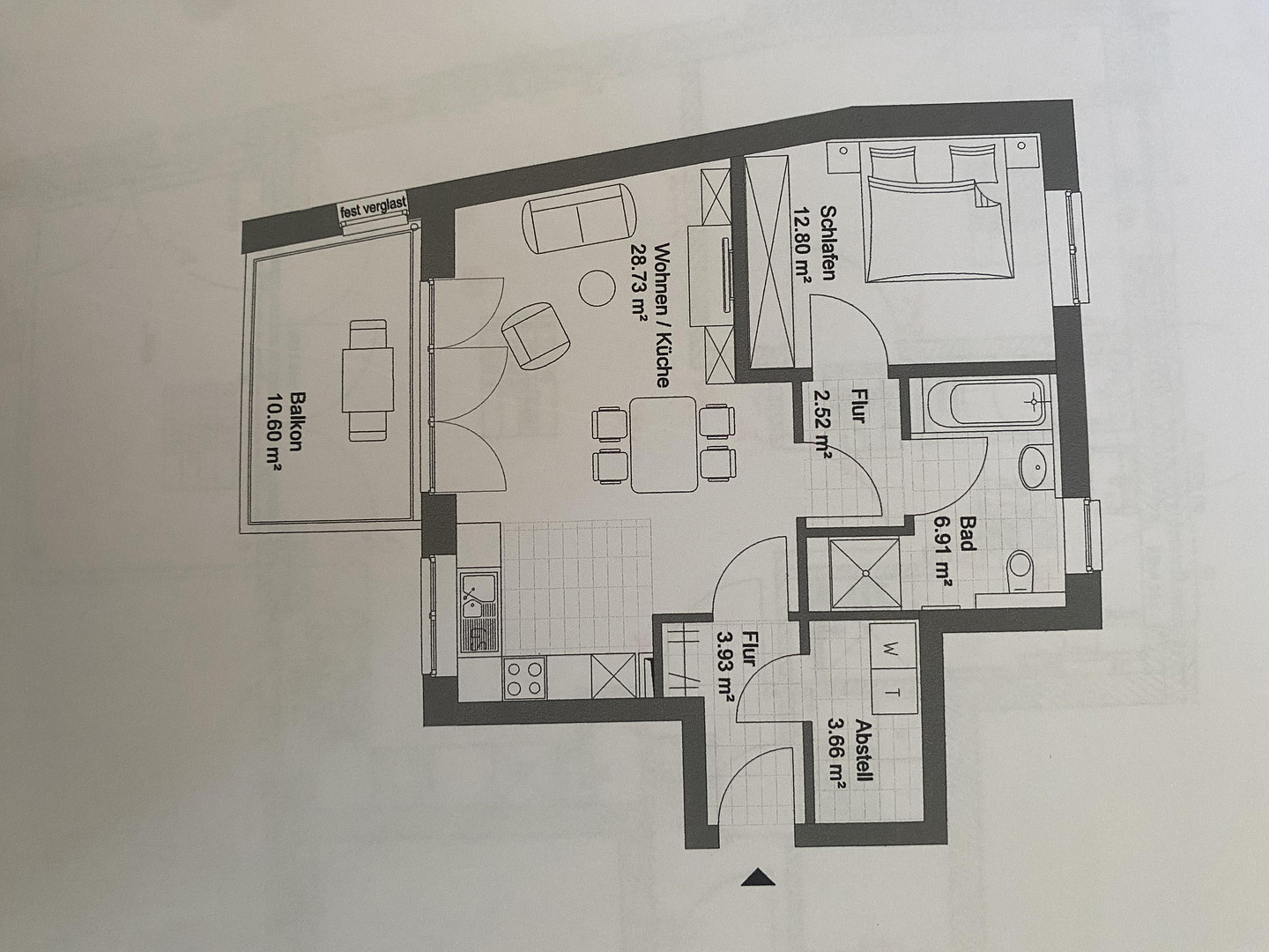 2 Zimmer Wohnung mit Balkon und Tiefgaragenplatz in Hamburg-Iserbrook – Hamburg(Iserbrook) – Vorschaubild 13