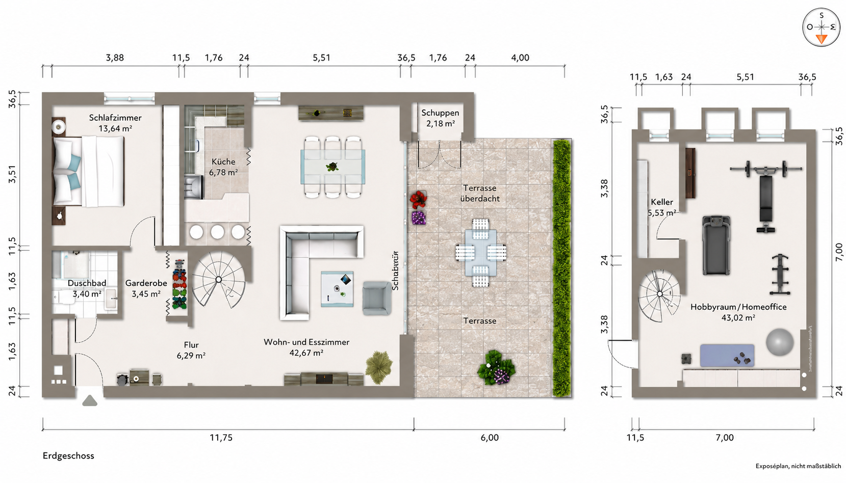 Haus-im-Haus-Charakter mit 30m² Terrasse in ruhiger Lage in Hamburg-Bramfeld – Heidstücken 18, 22179 Hamburg(Bramfeld) – Vorschaubild 12
