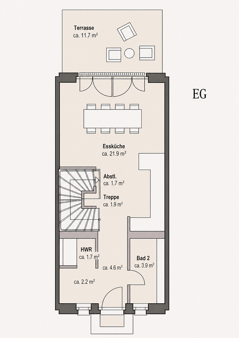 Modernes Townhouse im historischen Herzen von Potsdam mit Terrasse & TG-Stellplatz – Potsdam(Innenstadt) – Vorschaubild 25